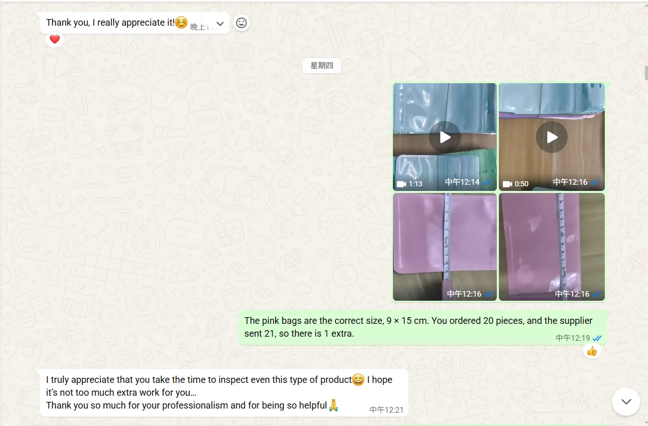 Customer thanks TruePriceAgent for careful product inspection and professional support