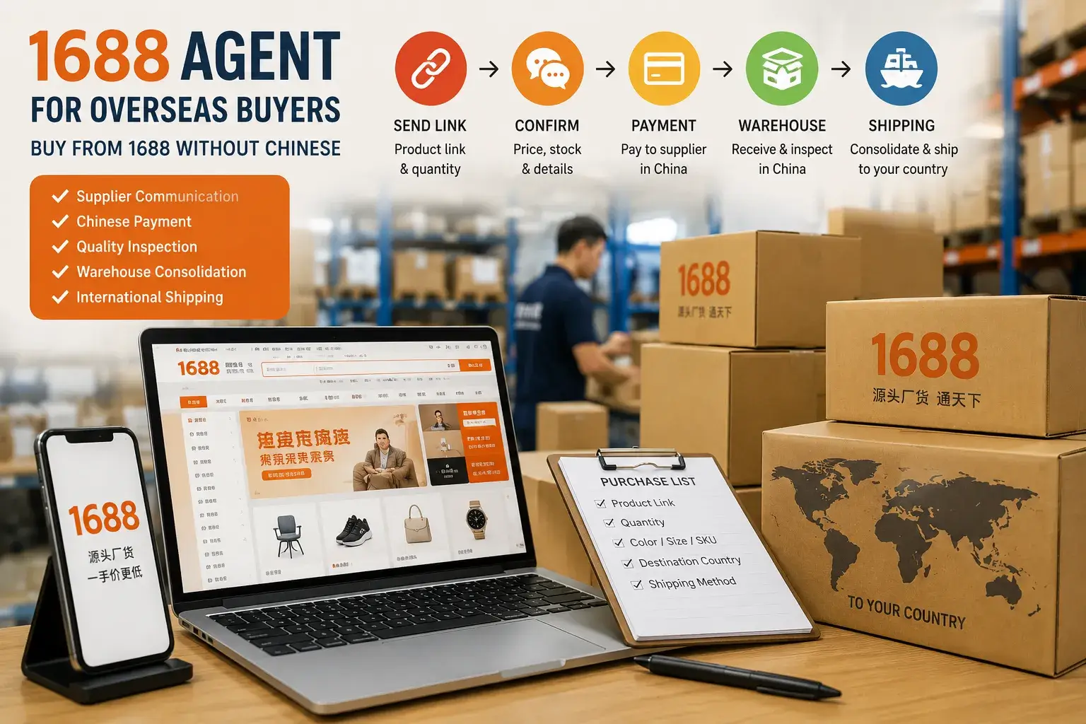 1688 Agent for Overseas Buyers: How to Buy from 1688 Without Chinese