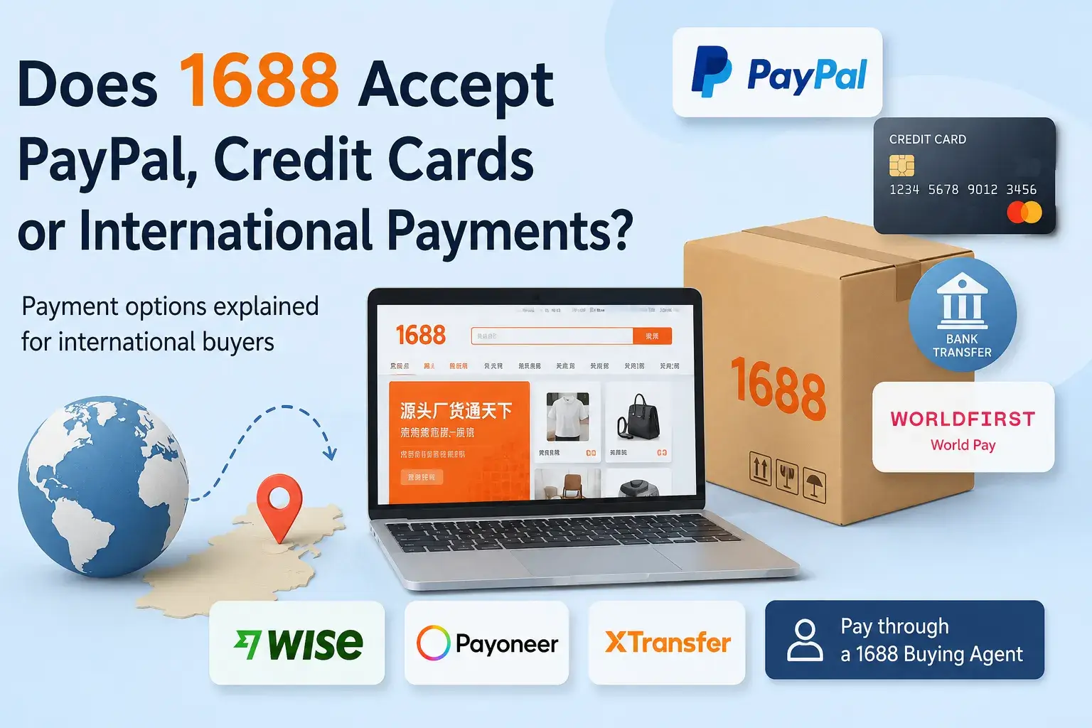Does 1688 Accept PayPal or Credit Cards?